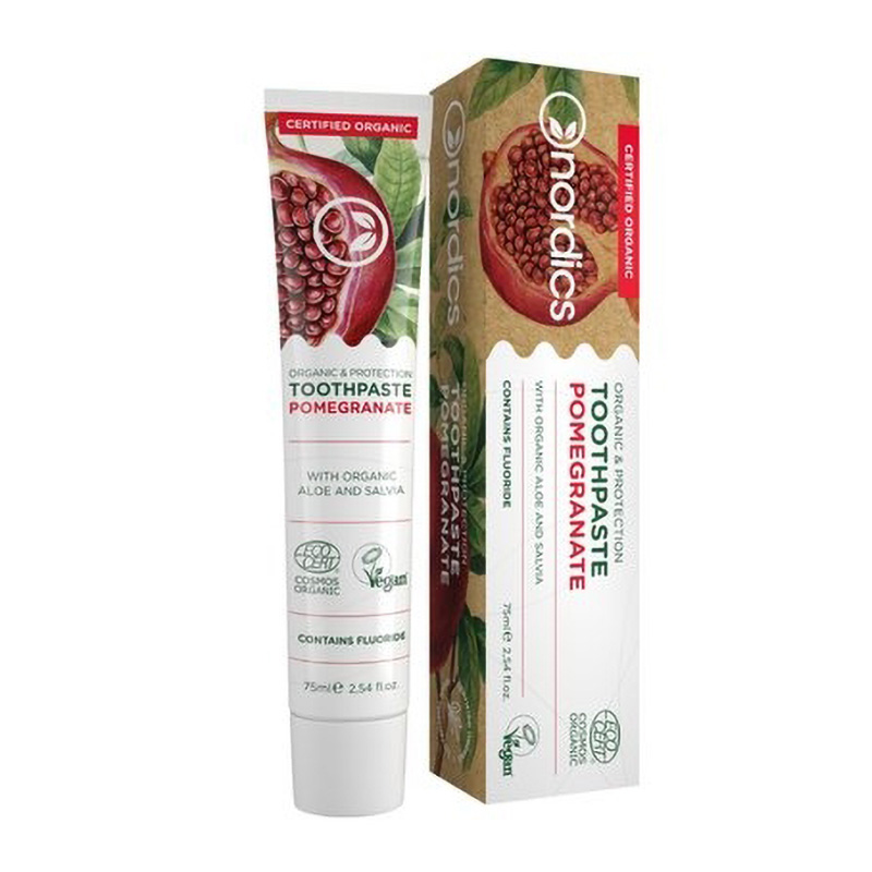 Pasta de dinti pentru protectie cu rodie bio (75 ml), Nordics