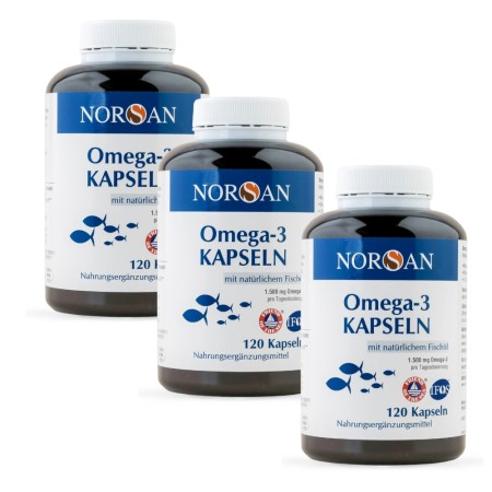 Pachet 3x Omega 3 Total (120 capsule), Norsan
