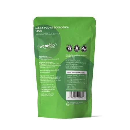 Maca pudra eco (125 grame), Obio
