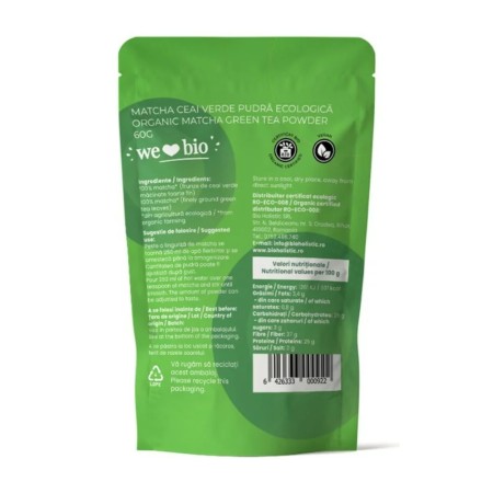 Matcha ceai verde eco (60 grame), Obio
