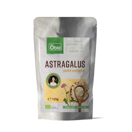 Astragalus pulbere raw eco (125 grame), Obio