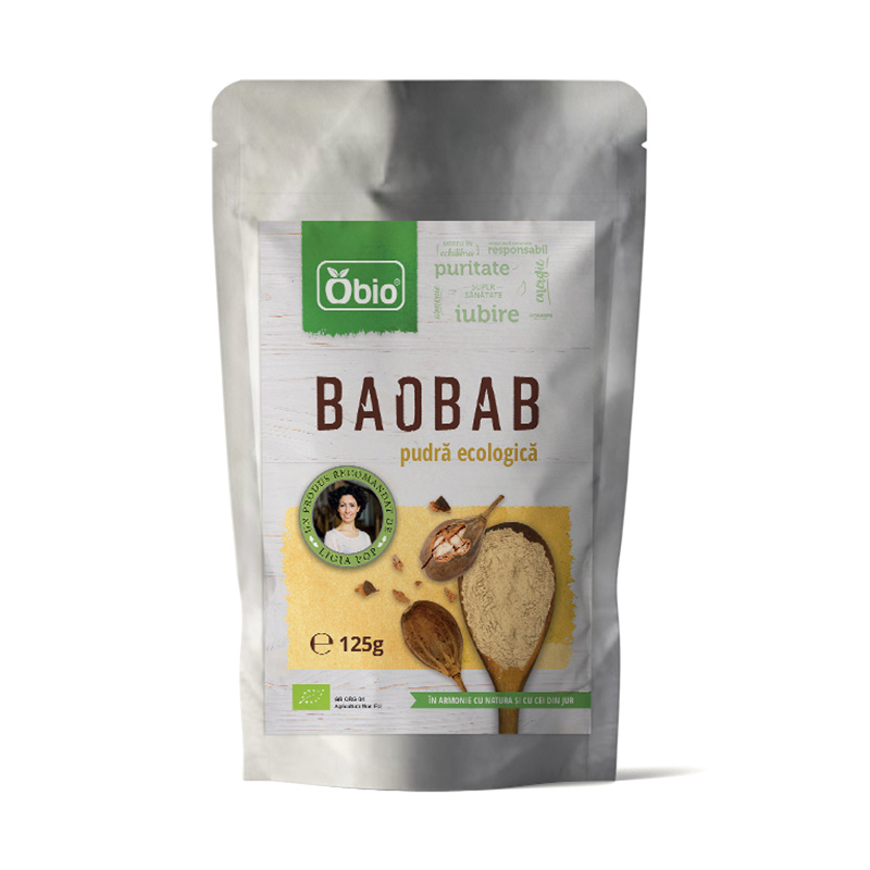Baobab pulbere eco (125 grame), Obio