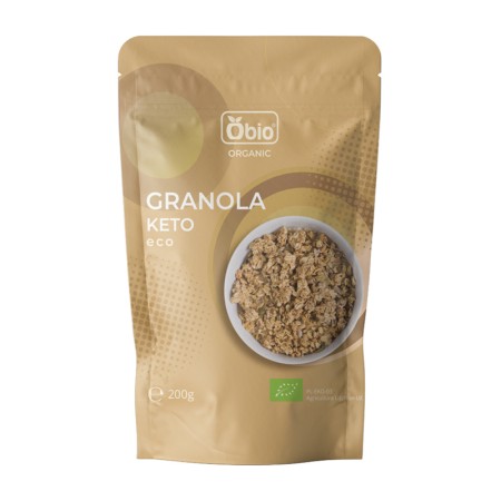 Granola keto bio (200 grame), Obio