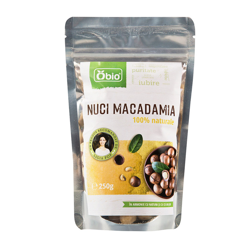 Nuci macadamia eco (250 grame), Obio