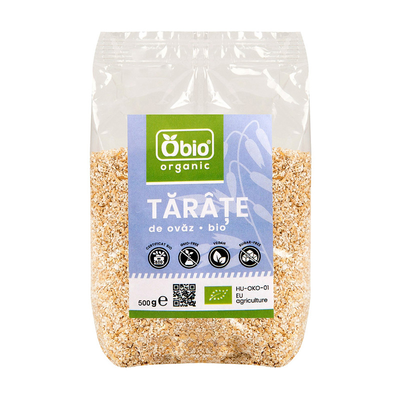 Tarate de ovaz eco (500 grame), Obio