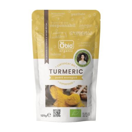 Turmeric pudra bio (125 grame), Obio