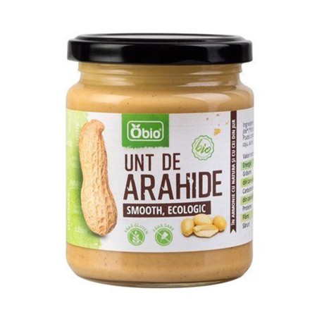 Crema de arahide smooth bio (250 grame), Obio