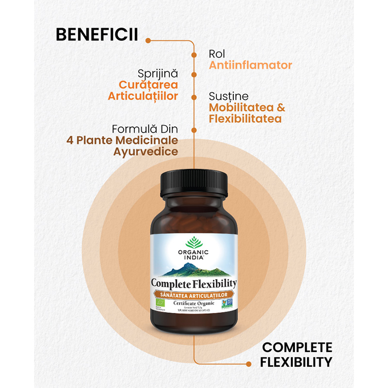 Complete Flexibility - sanatatea articulatiilor (60 capsule), Organic India