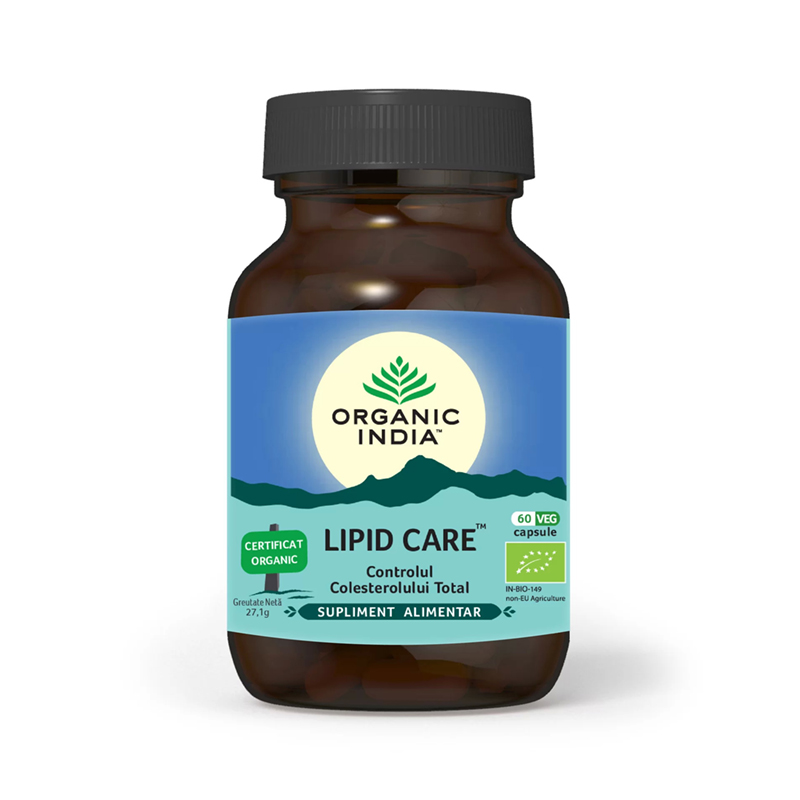 Lipid Care - controlul colesterolului total (60 capsule), Organic India