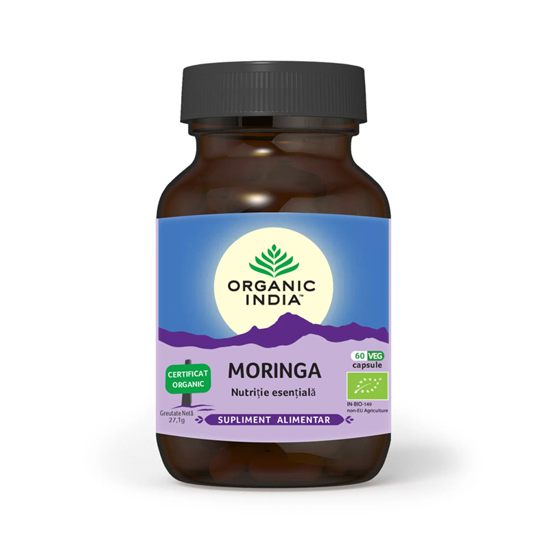 Moringa - nutritie esentiala (60 capsule), Organic India
