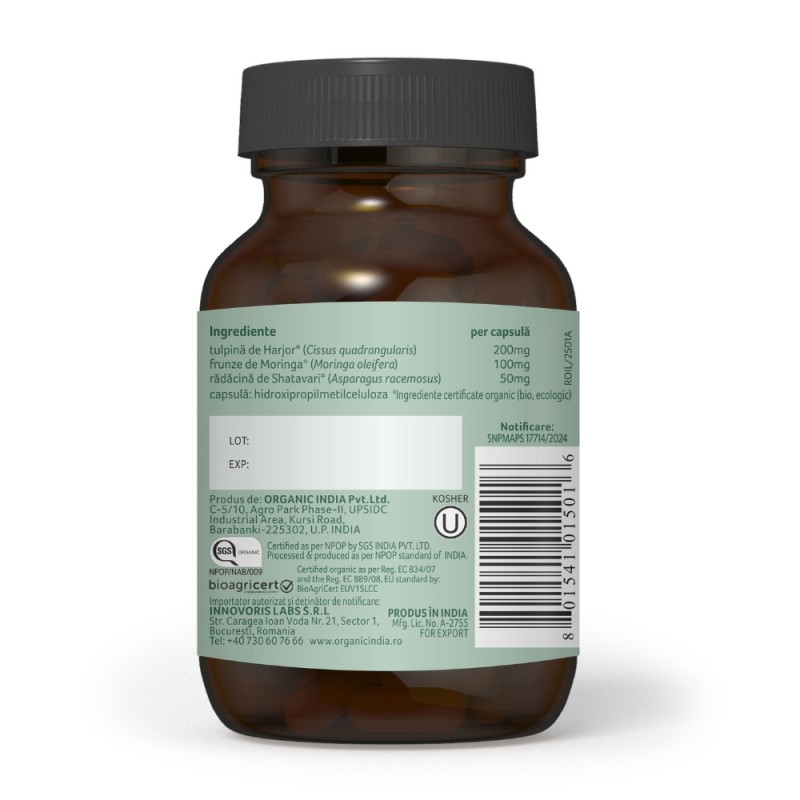Osteoseal - sanatatea oaselor (60 capsule), Oganic India