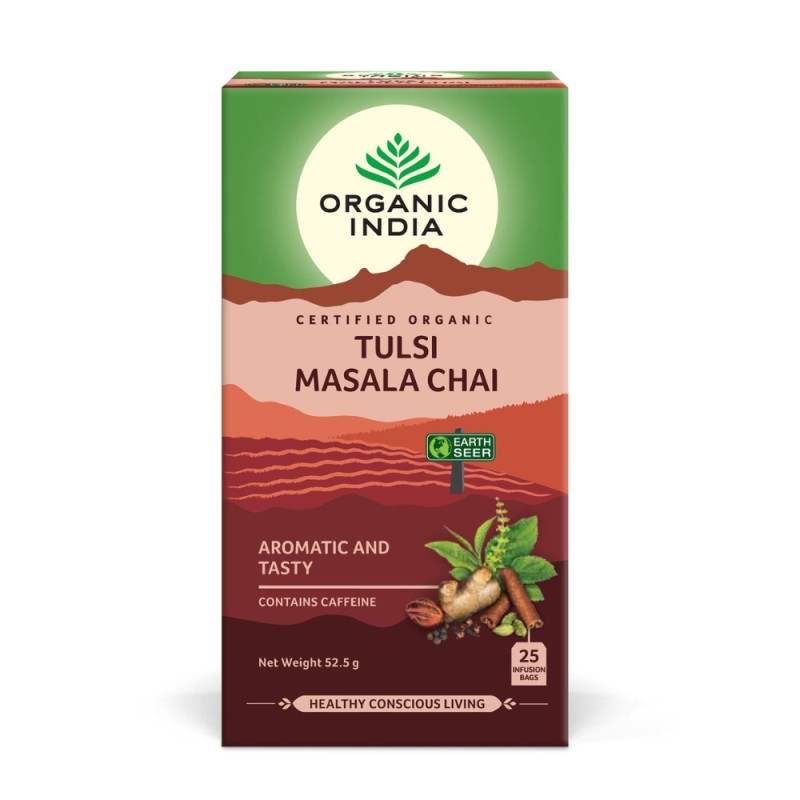 Ceai Tulsi Masala Chai (25 plicuri infuzie) , Organic India