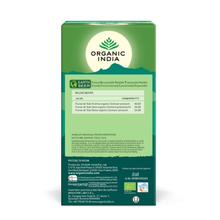 Ceai Tulsi Original (25 plicuri), Organic India