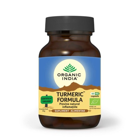 Turmeric Formula - previne natural inflamatiile (60 capsule), Organic India