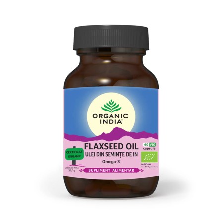 Ulei din seminte in Organic - Omega-3 (60 capsule), Organic India