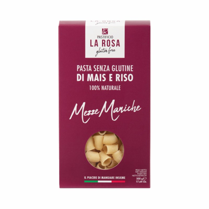 Mezze maniche fara gluten (500 grame), Pastificio la Rosa