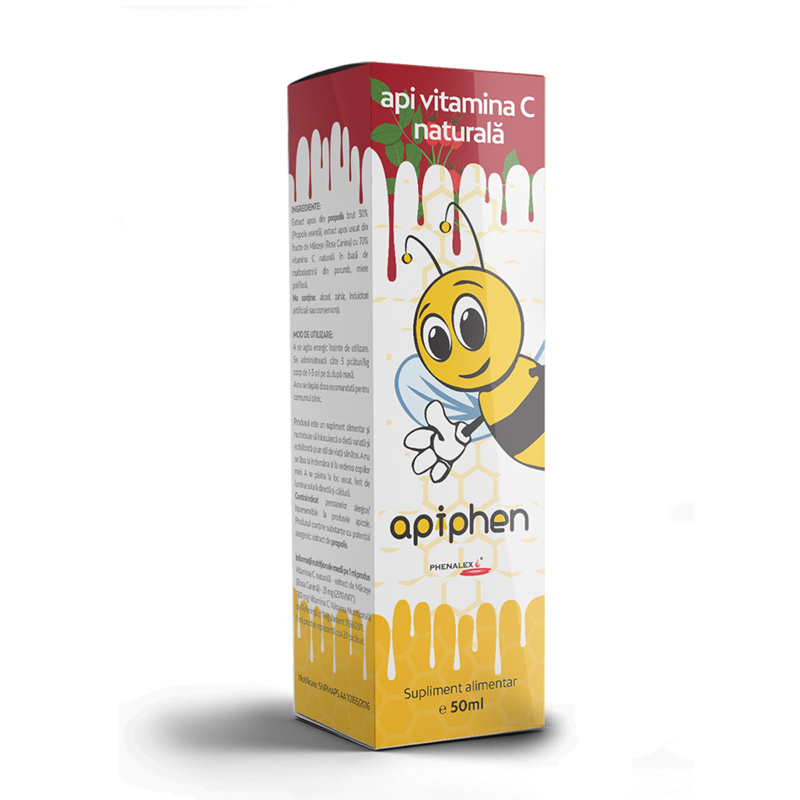 Apiphen api vitamina C naturala (50 ml), Phenalex