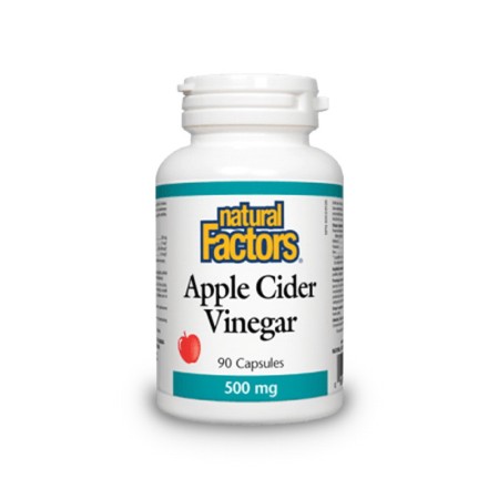 Concentrat din otet cidru de mere 500 mg (90 capsule), Natural Factors