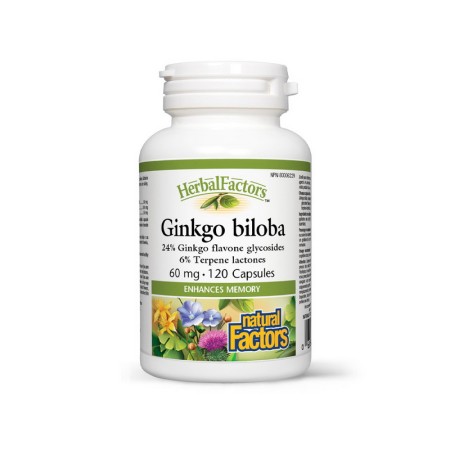 Ginkgo biloba Forte 60 mg (120 capsule), Natural Factors