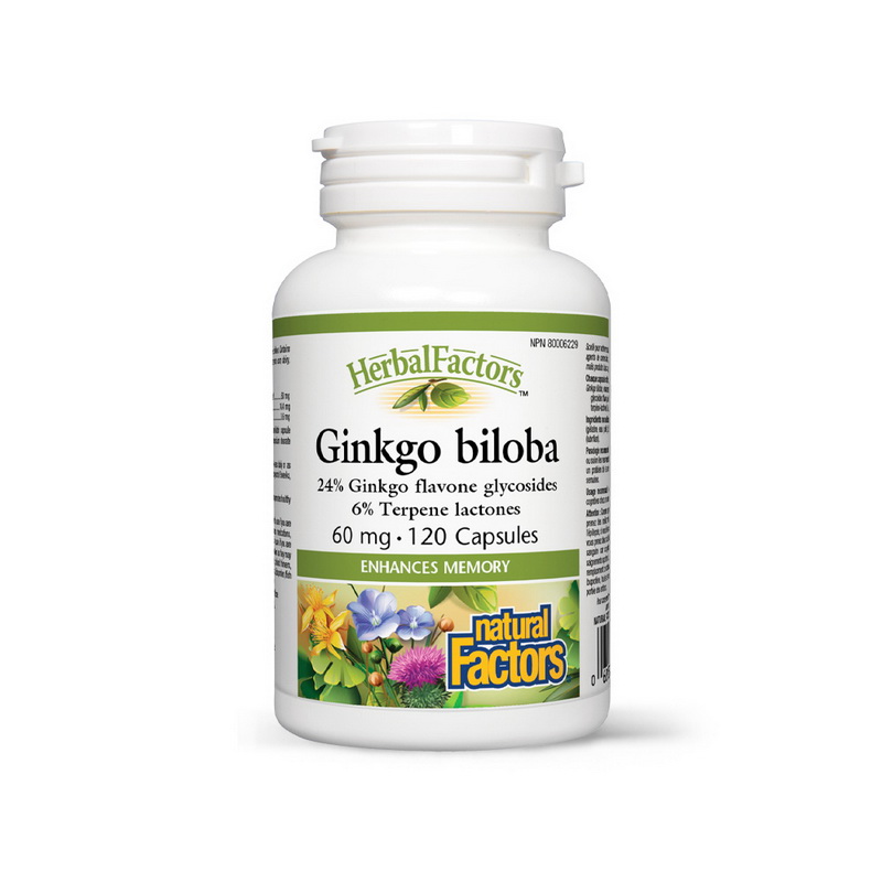 Ginkgo biloba Forte 60 mg (120 capsule), Natural Factors