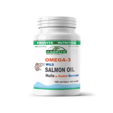 Omega-3 Ulei de somon salbatic de Pacific 1000 mg (100 capsule), Provita Nutrition