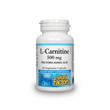 L-Carnitina 500 mg (60 capsule), Natural Factors