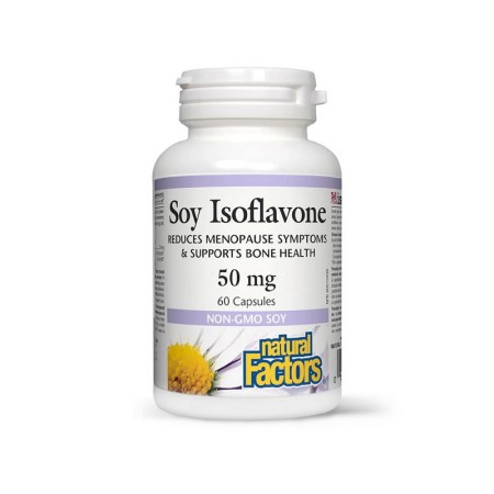 Izoflavone din soia 50 mg (60 capsule), Natural Factors