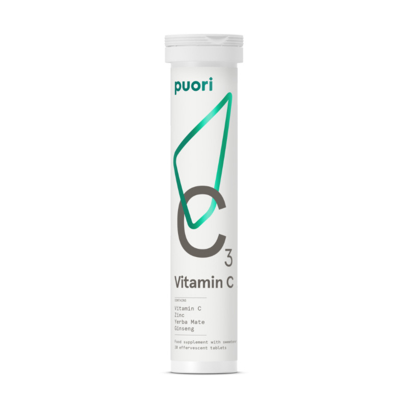 Puori C3 Vitamina C 500mg (20 comprimate efervescente), Puori