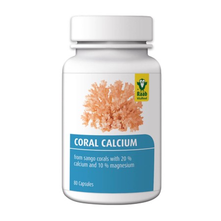 Calciu coral 600mg (80 capsule), Raab Vitalfood