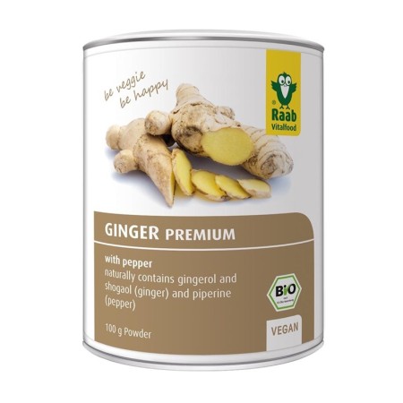 Ghimbir pudra premium bio (100 grame), Raab Vitalfood