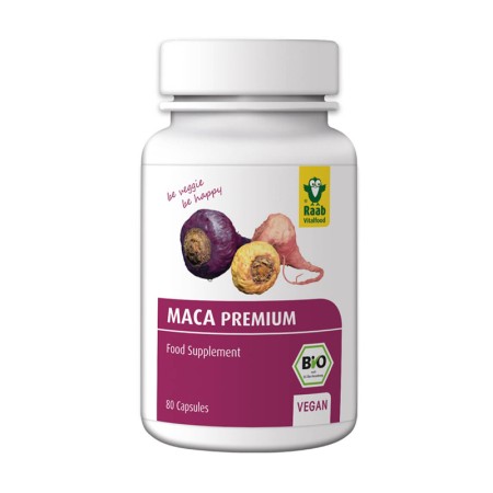 Maca premium bio 500mg (80 capsule vegane), Raab Vitalfood