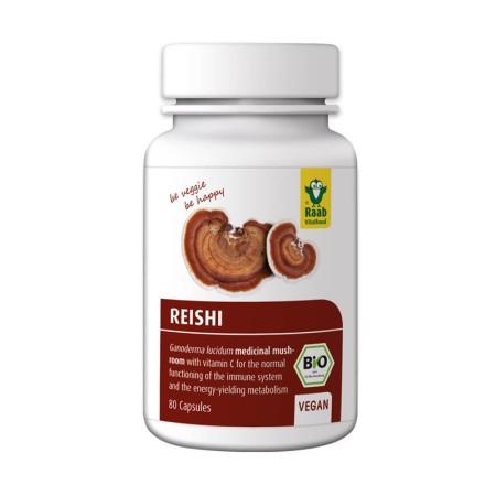 Reishi extract bio 400mg (80 capsule vegane), Raab Vitalfood
