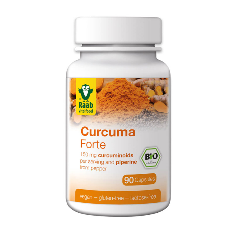 Turmeric Forte bio 500mg (90 capsule), Raab Vitalfood