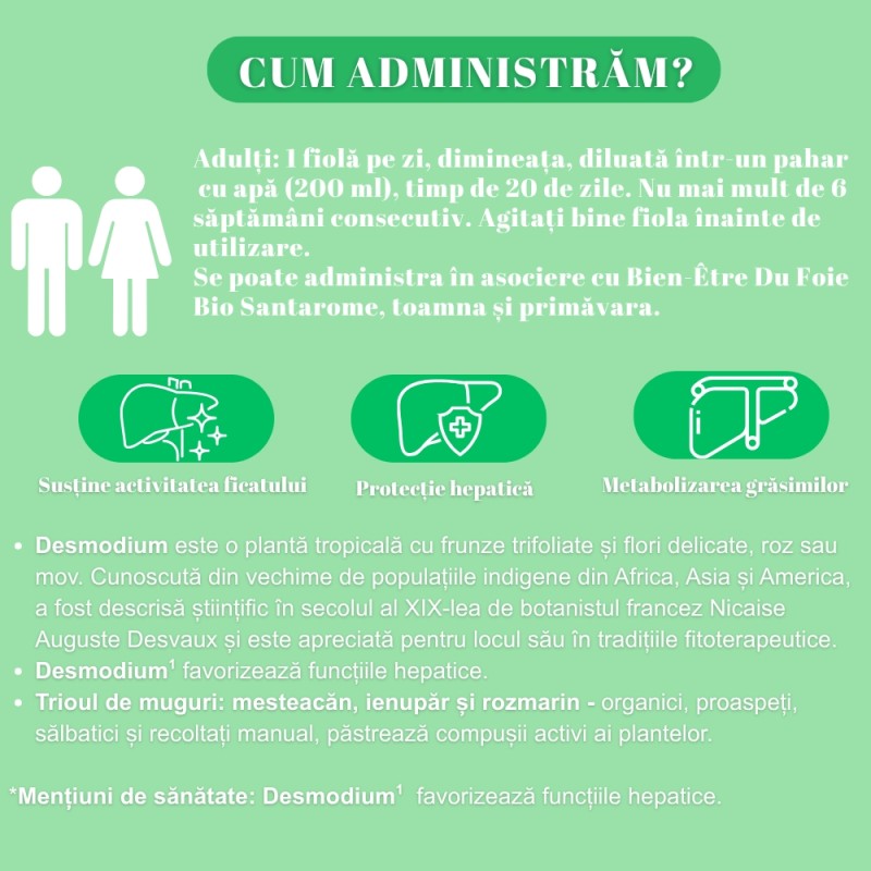 Desmodium 2500 (20 fiole), Santarome