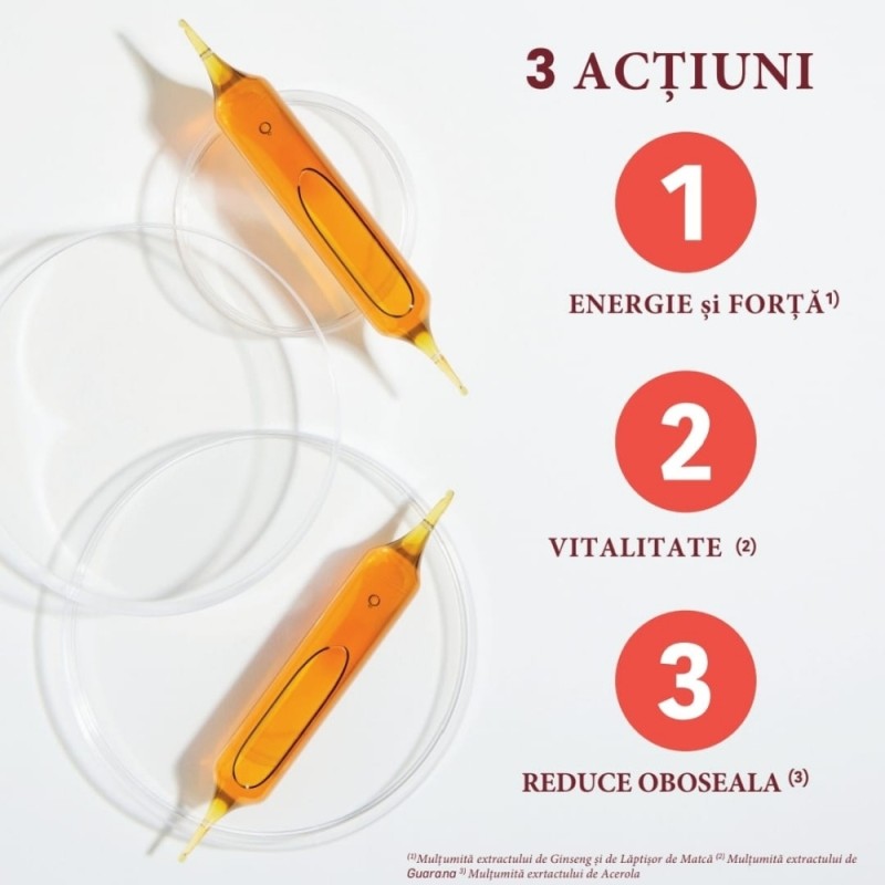 Ginseng - Laptisor De Matca - Guarana - Acerola Bio (20 fiole), Santarome