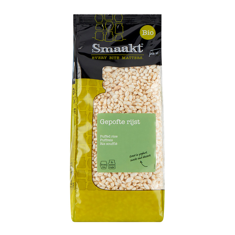 Orez integral expandat bio (200 grame), Smaakt
