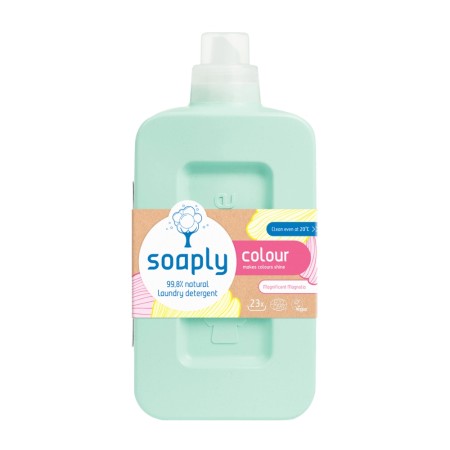 Detergent ecologic pentru rufe colorate cu 99.8% ingrediente naturale Magnificent Magnolia  (1L), Soaply