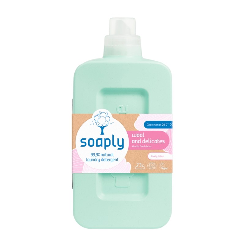 Detergent pentru lana si matase cu 99.9% ingrediente naturale Lively Lotus (1L), Soaply