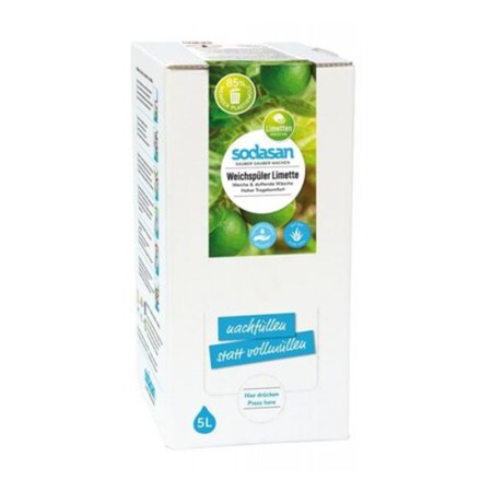 Balsam bio pentru rufe cu lime (5 litri), Sodasan