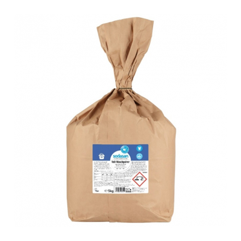 Detergent praf bio pentru spalari grele (5 kg), Sodasan