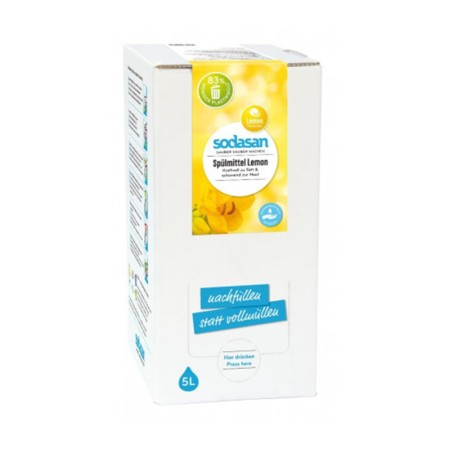 Detergent vase lichid bio lamaie (5 litri), Sodasan
