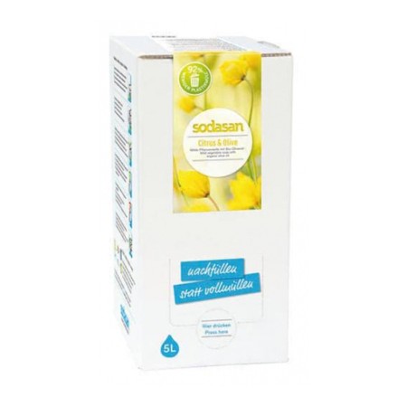 Sapun lichid - gel de dus bio citrice masline (5 litri), Sodasan