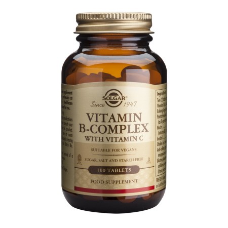 B-Complex plus Vitamina C (100 tablete), Solgar