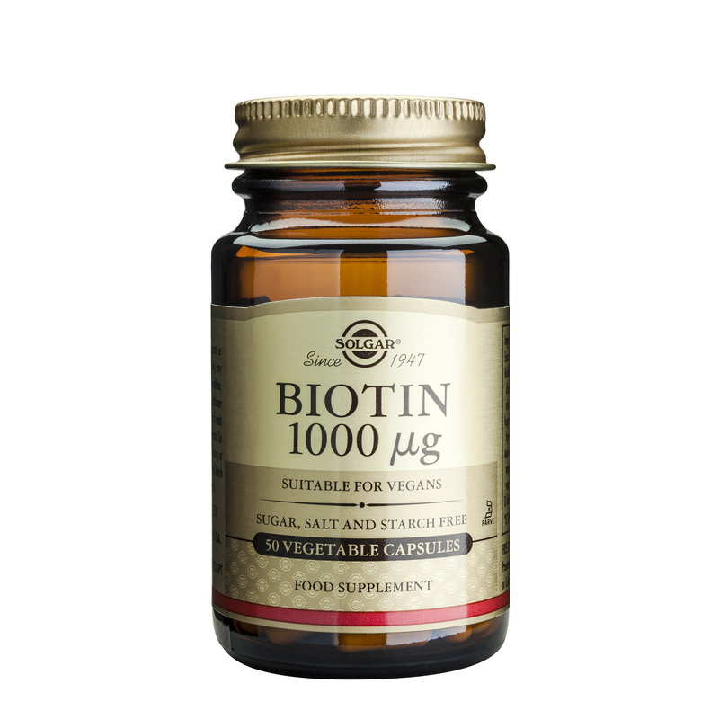 Biotin 1000mcg (50 capsule), Solgar