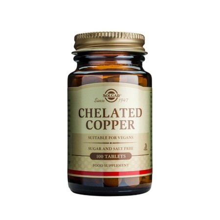 Chelated Copper (100 tablete), Solgar