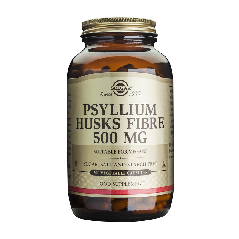 Psyllium Husks Fibre 500mg (200 capsule), Solgar