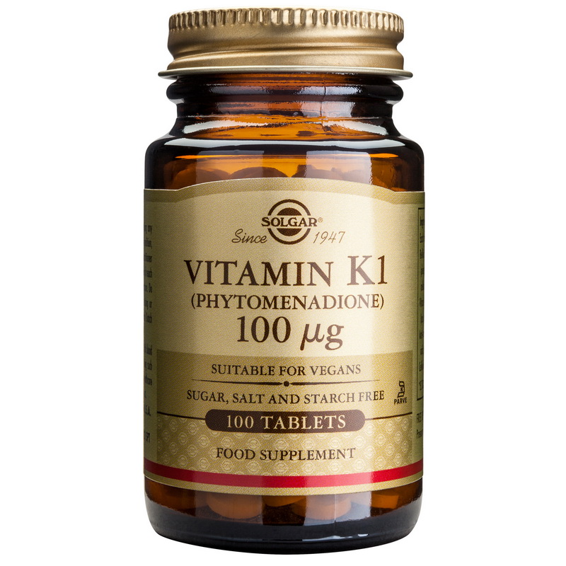 Vitamin K1 100mcg (100 tablete), Solgar