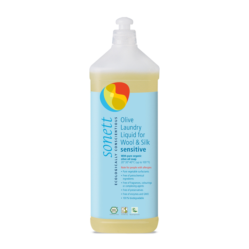 Detergent ecologic lichid pentru lana si matase neutru (1 litru), Sonett