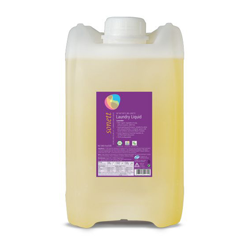 Detergent ecologic lichid pentru rufe albe si colorate lavanda (20 litri), Sonett