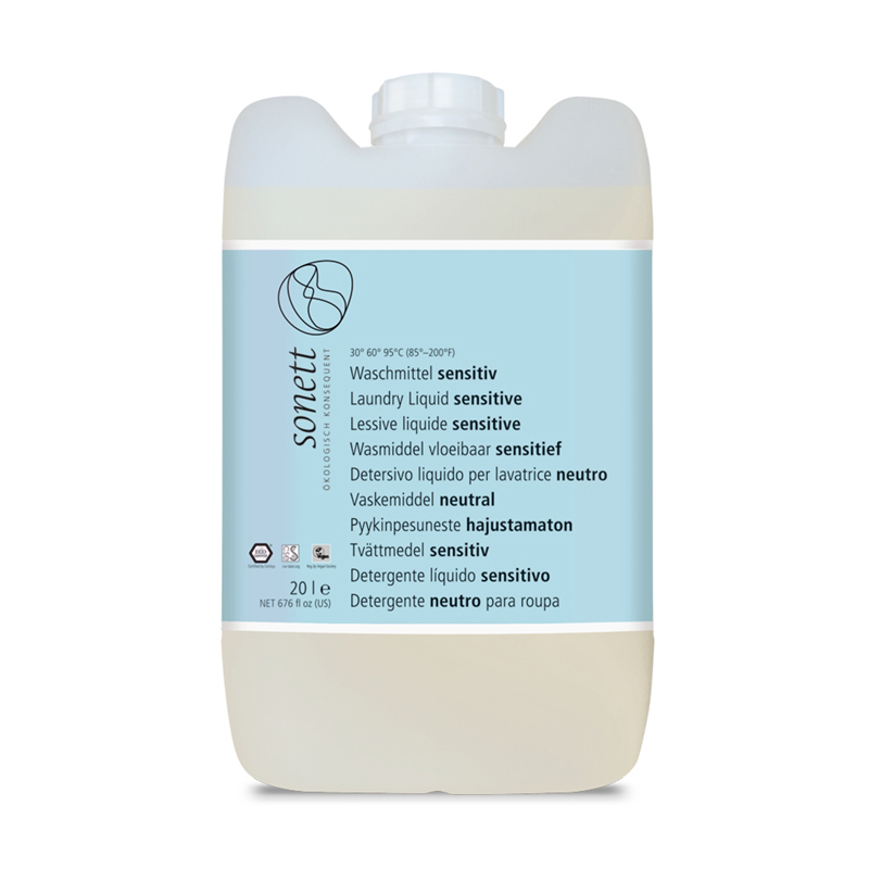 Detergent ecologic lichid pentru rufe albe si colorate neutru (20 litri), Sonett